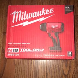 Milwaukee M18  Compact Heat gun Tool Olny 