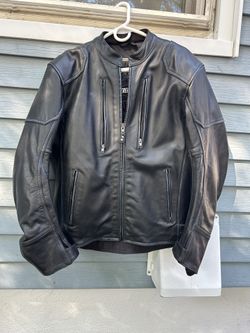 Motorcycle leather jacket size large never used