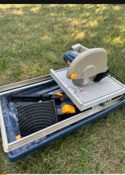 7in wet saw with stand n brand new water pump and blade