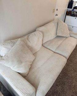Corduroy Two-Cushion Couch