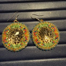 Beaded Native American Earrings Authentic