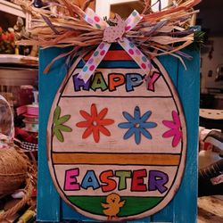 Cute Easter Sign,  1ft. Tall