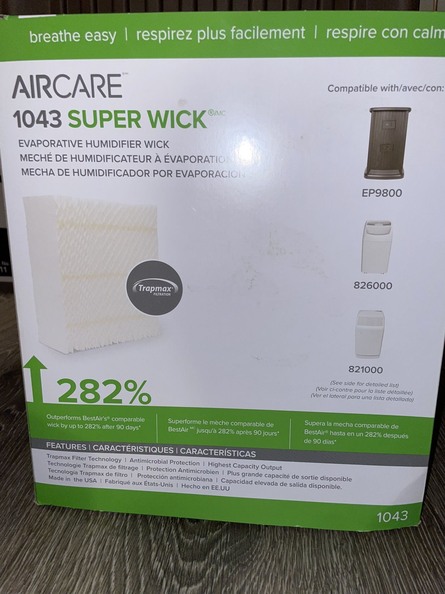 New! Aircare 1043 replacement space saver wick humidifier filter!