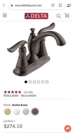 Brand New Delta Bathroom Faucet