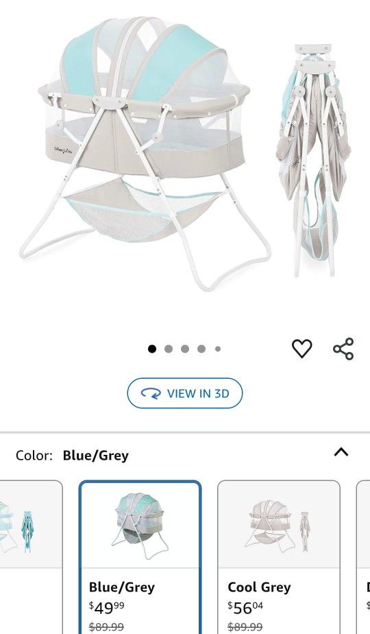 Zipper Baby Crib Bassinet