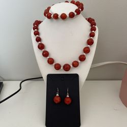 Vintage Red Bead Set