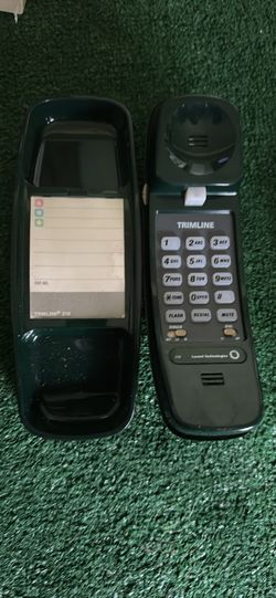 Vintage Lucent Technologies Trimline Telephone 210. Dark Green.