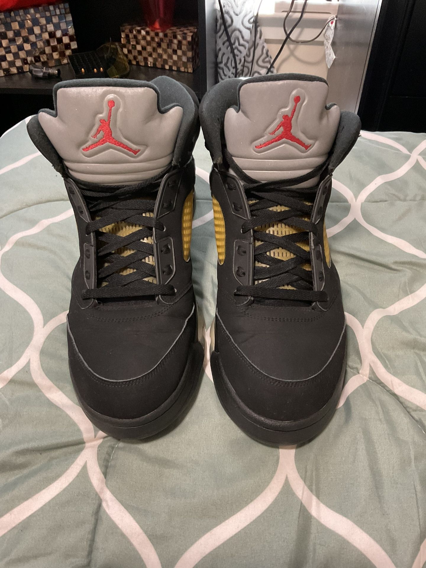 Jordan 5 Retro 2000. Black Metallic Size 13