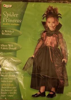Costume Spider Princess size 3T-4T