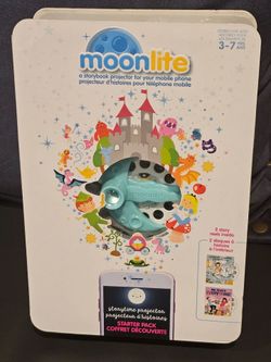 Moonlite storytime projector starter pack with 2 story reels