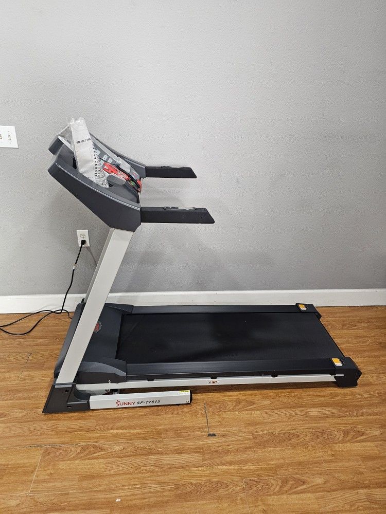 electric folding treadmill auto incline sunny health and fitness T7515