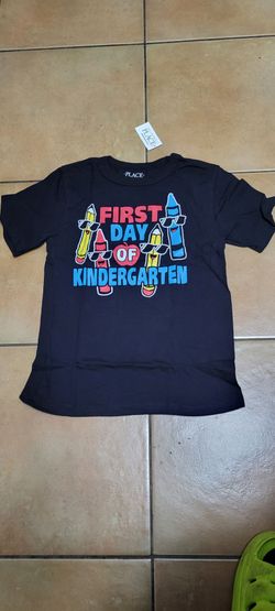 First day of kindergarten t-shirt size 5/6