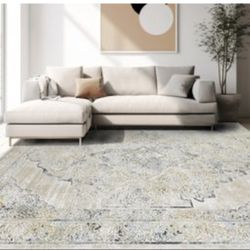 8/10 Brand New Light Neutral Colors High Quality Rug 
