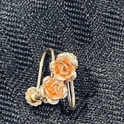  Rose Gold krementz Earings 