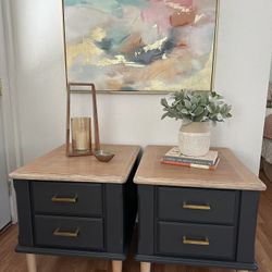 Modern refurbished End tables Or Nightstands 