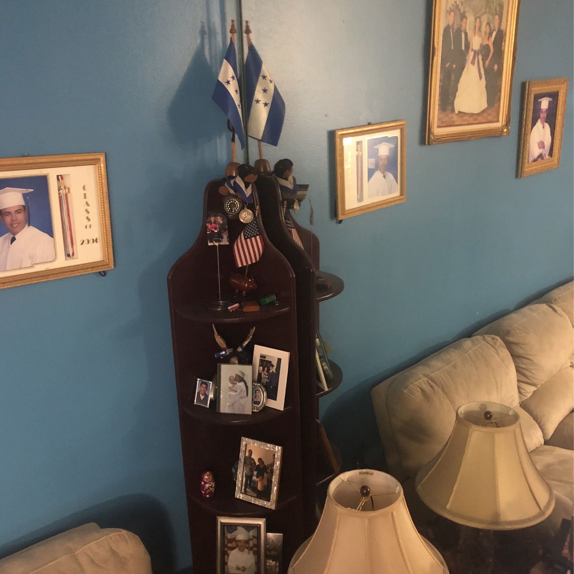 Corner Wood Shelf