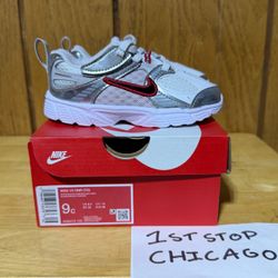 Nike V5 RNR TD Shoes White Red Swoosh Unisex Toddler Size 9C HQ6413-105 NEW