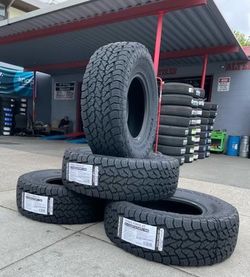 LT265-75-16 all terrain Tires 150$ each get 4 tires alignment free
