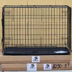 36" Double Door Dog Crate,  Large Dogs, Easy Clean