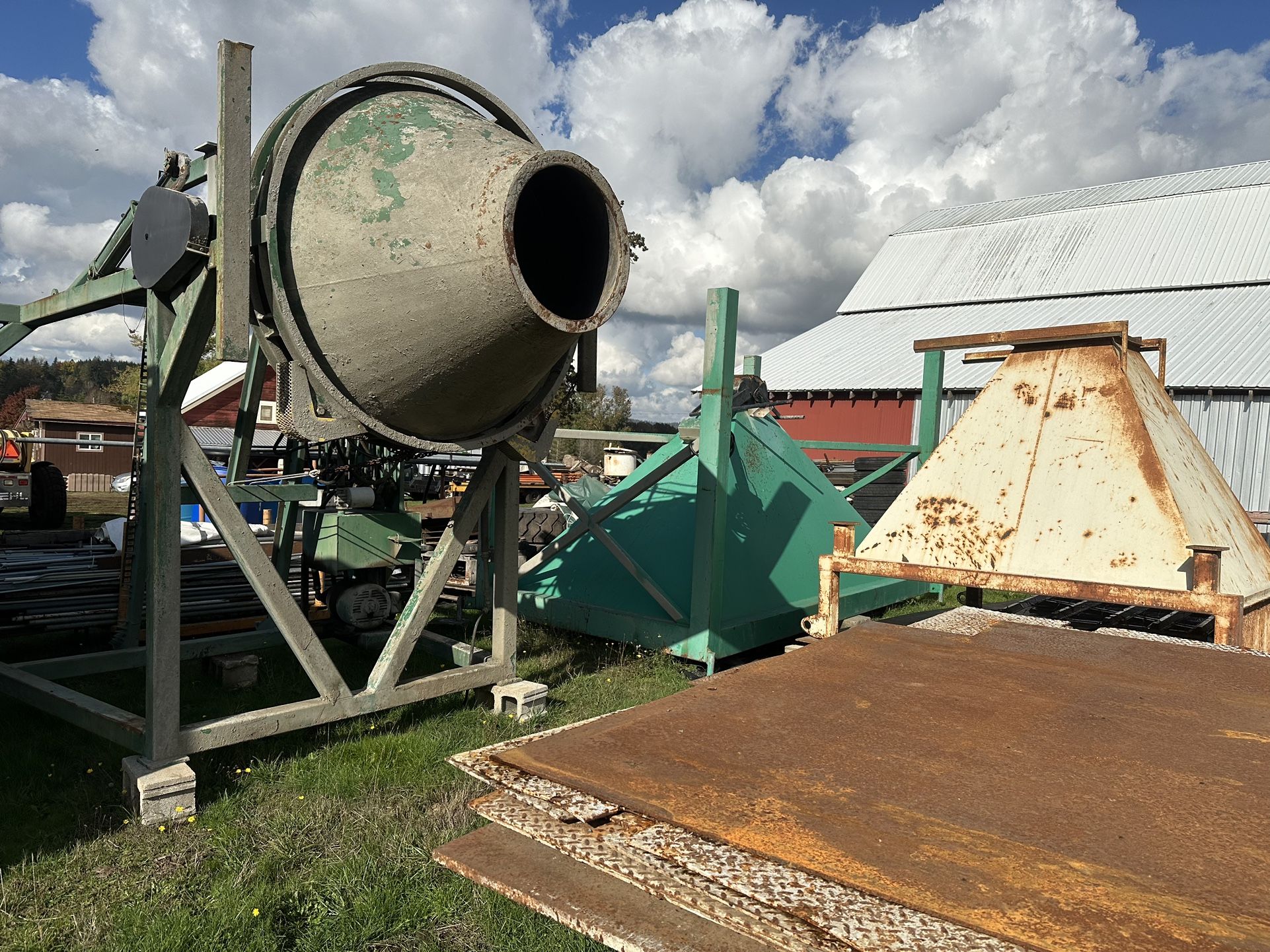 Miscellaneous Materials And Tools Concrete Mixture Small Dumpster 6 X 6 To Win Metal Basket 13 QFood Concrete Mixer