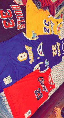 NBA Jerseys Lakers,bulls Sizes XL
