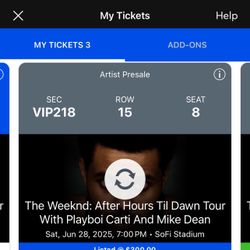 THE WEEKND CONCERT SOFI JUN28