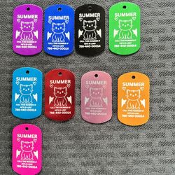 Customizable Cat ID Tag - Laser Engraved with Your Kitty's Name & Contact Info