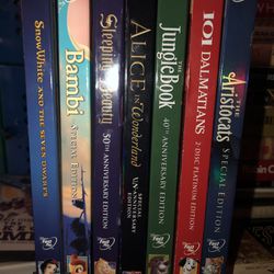 SEALED Disney DVDs Snow White Sleeping Beauty Bambi Movies Jungle Book Lot