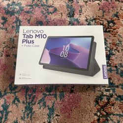 New Lenovo M10 10.6” 64GB Tablet With Folio Case