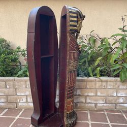 Egyptian sarcophagus cabinet