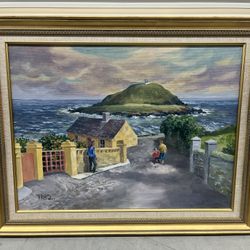 Beautiful Vintage Original Framed & Signed Painting 29 X 23