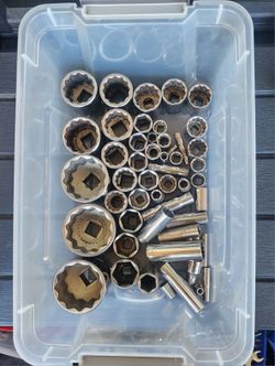 Craftsman USA SAE Socket Lot + Some Snap-On – 3/8 & 1/2 Drive