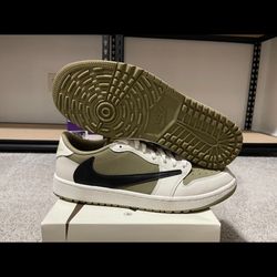 Jordan 1 Retro low Golf Travis Scott Neutral Olive