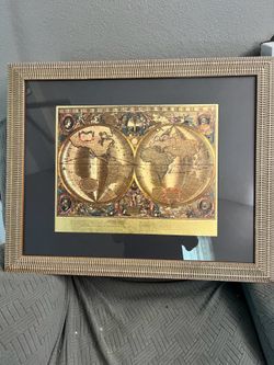 Map of the world, looks to be an original