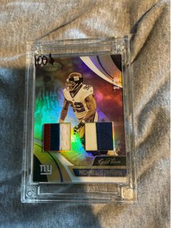 2024 Jersey Fusion Michael Strahan Gold Team double swatch /10