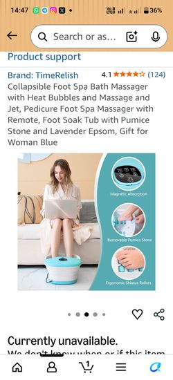 Collapsible Foot Spa Bath Massager
