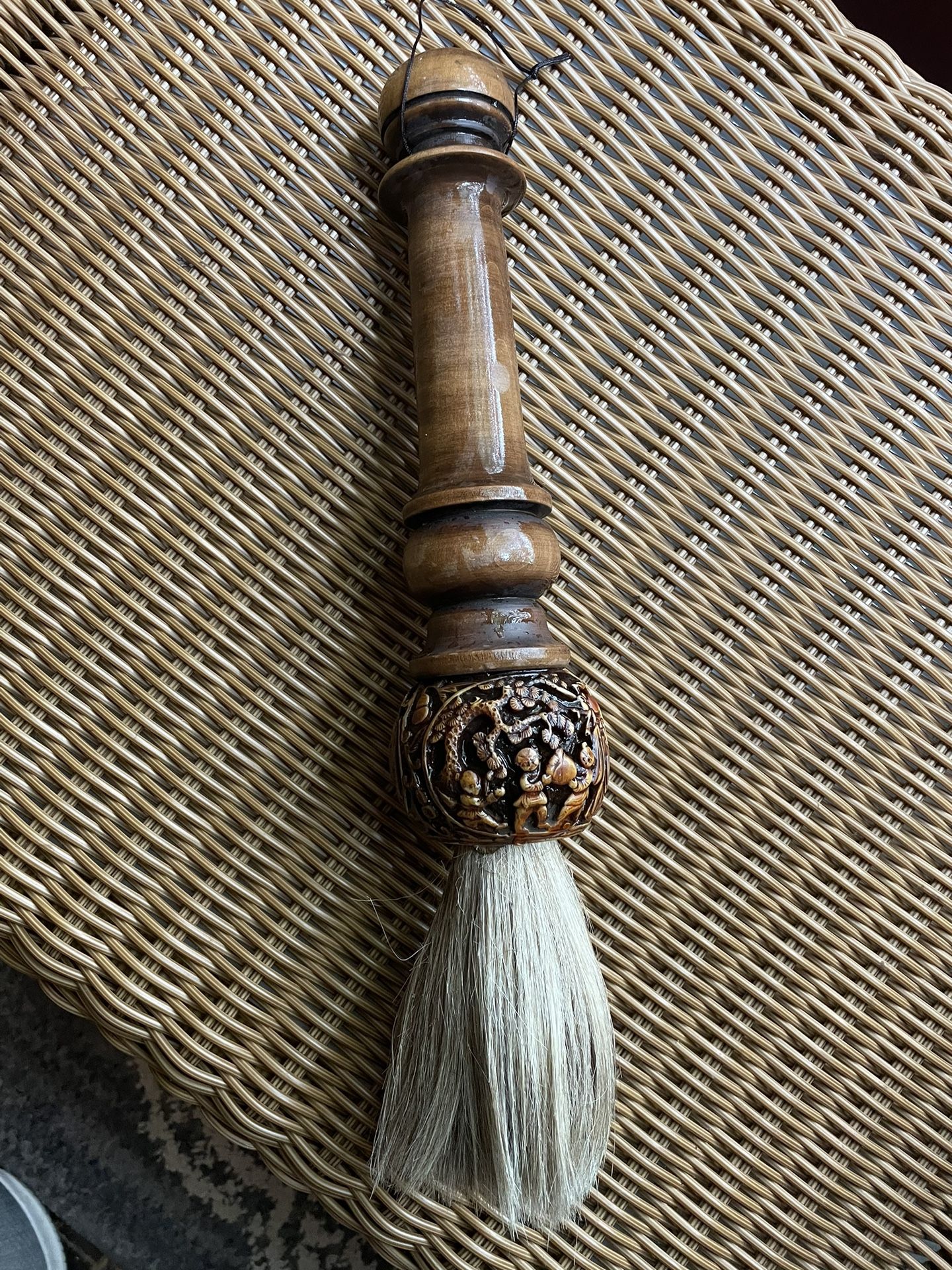 Carved Horn Calligraphy Brush, China, Qing Dynasty, 19th/20th Century