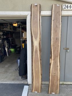 One Live Edge Walnut 8’ X 2”