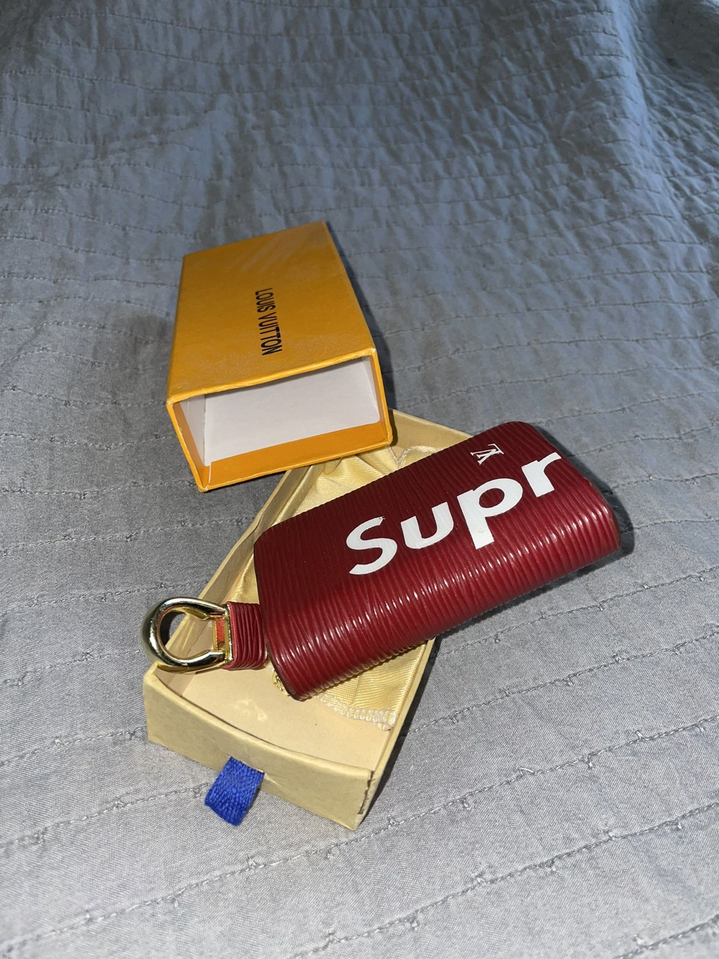 LV Supreme key Fob Holder