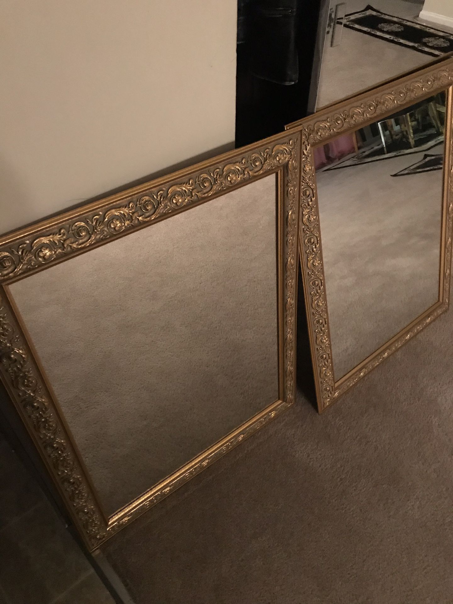 Two Gold mirrors