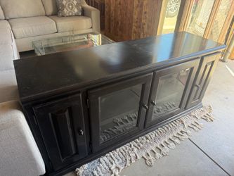 Black tv stand