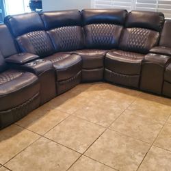 Recliner Sectional Sofa Set
