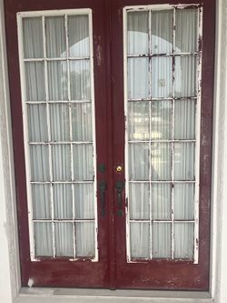 Double French entry door 66x96