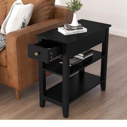 Brand New Black End Table In Box