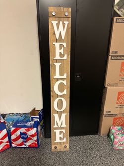 Welcome sign home decor