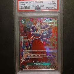 One Piece Card Game TCG OP05 Yamato OP01-121 SP PSA 10