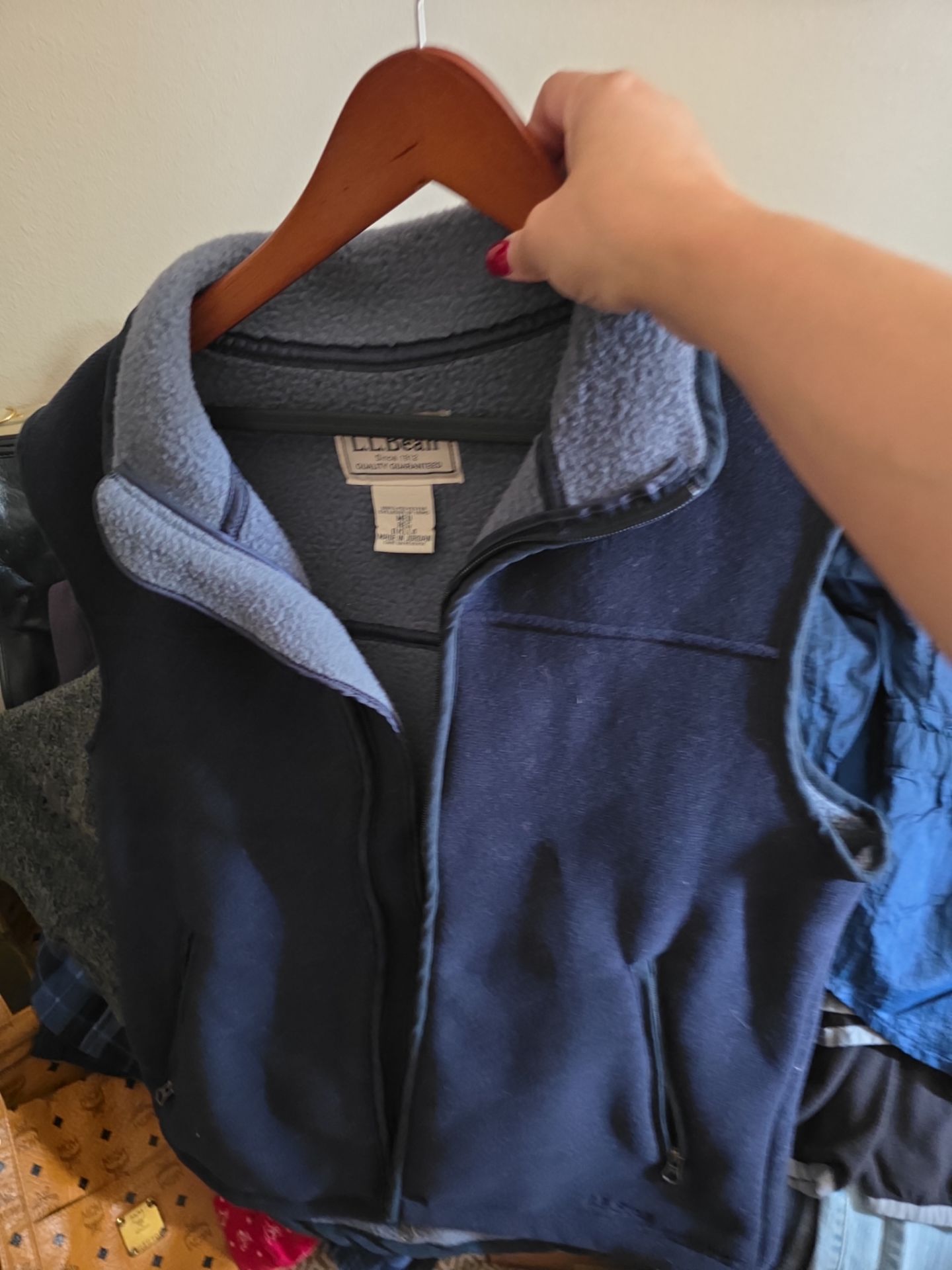 Ll bean vest vintage size medium asking 10
