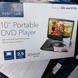 New 10in Portable Dvd Player With Remote Great For Kids Road Trips Or Just Hanging Around The House !!!