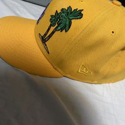 Dodgers Hat! Lakers Colors 50 Anniversary Patch 7 1/8