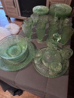 a Tiara Vintage Glassware Set